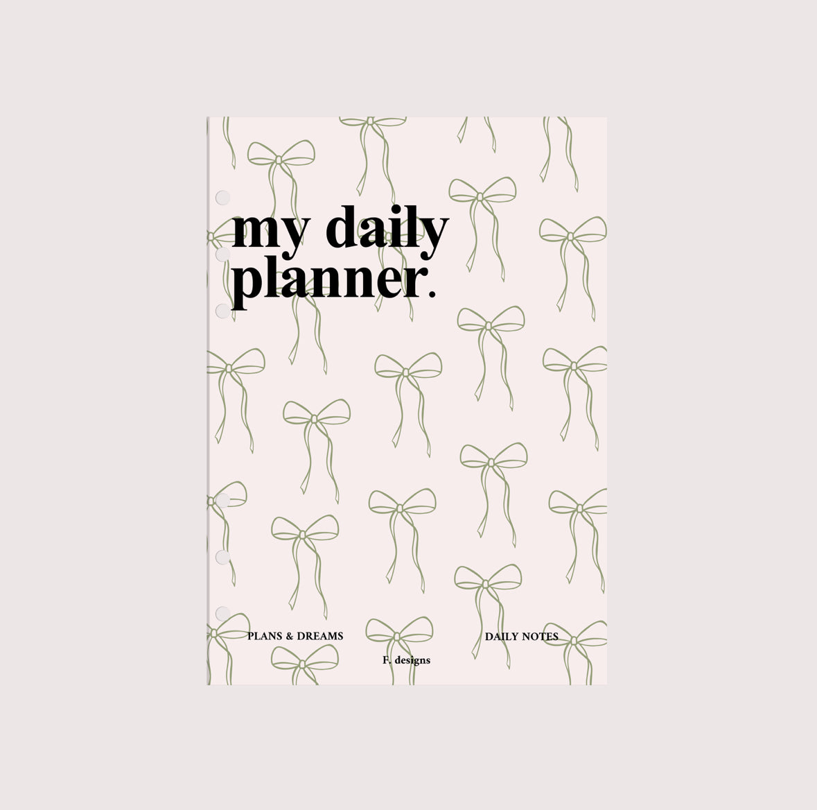 Planner Cover - Bows