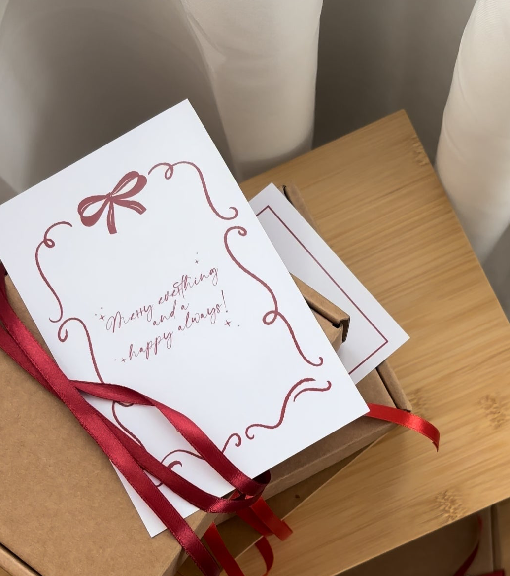 Χριστουγεννιάτικη κάρτα - Merry everything and a happy always