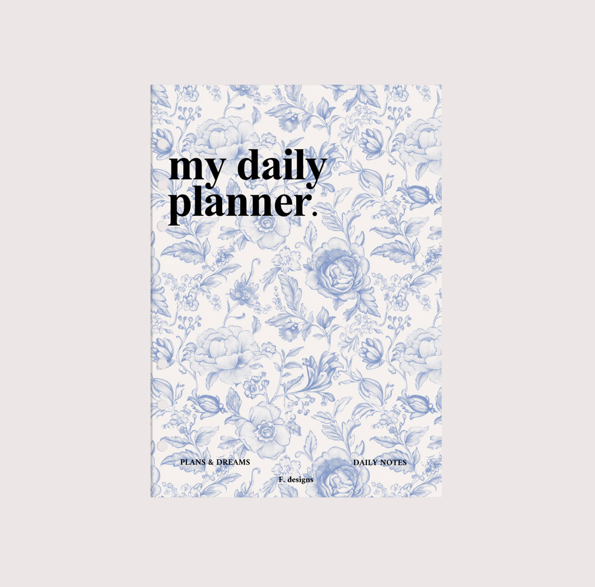 Planner Cover - Blue Florals