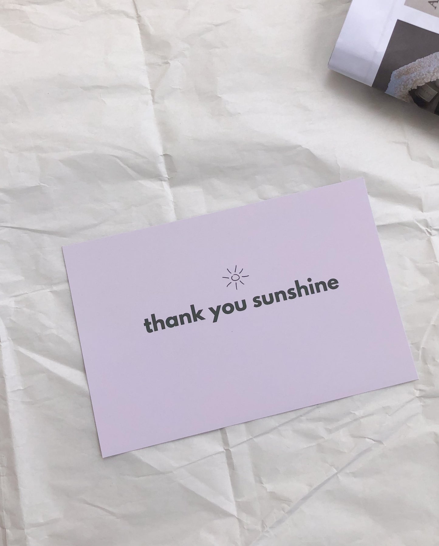 Thank you card
