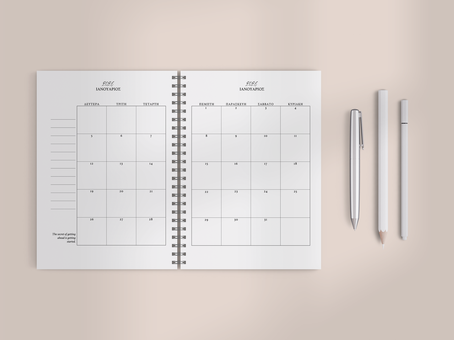 Ημερολόγιο 2026 - Petal Dreams