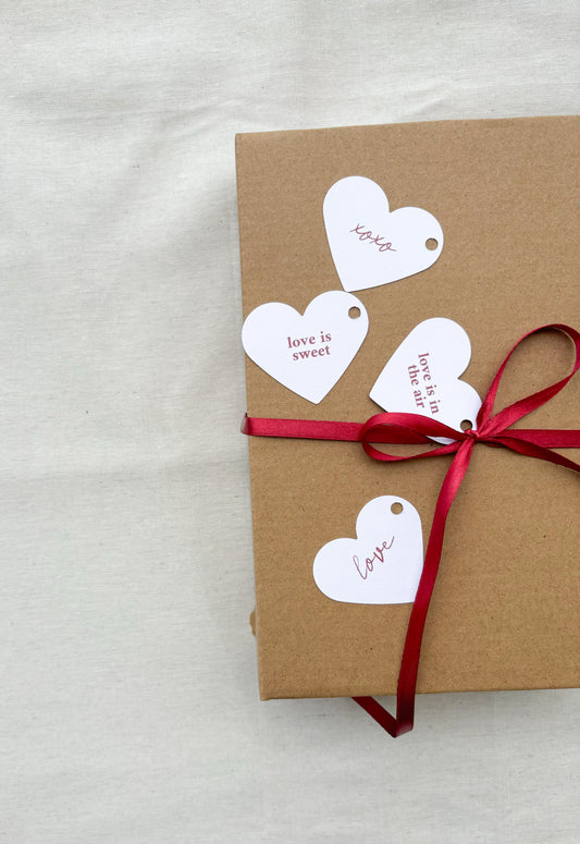 Heart shaped labels - Valentine’s messages