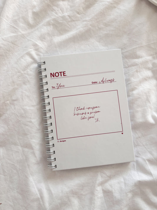 Customized Notebook - Love note