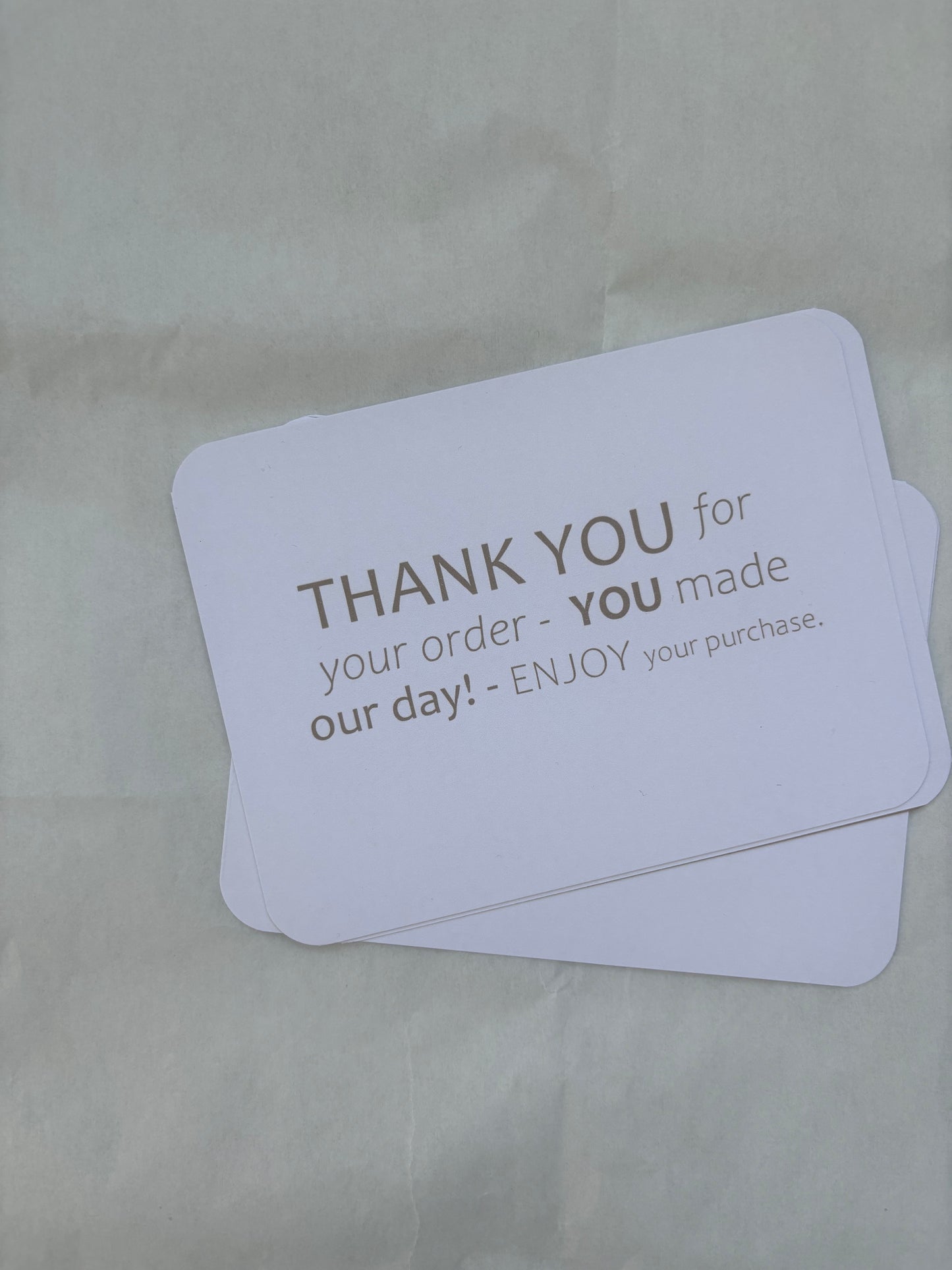 Thank you card - The premium collection