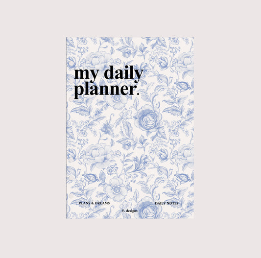 Planner Cover - Blue Florals