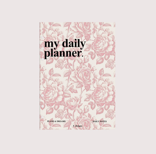 Planner Cover - Pink Florals