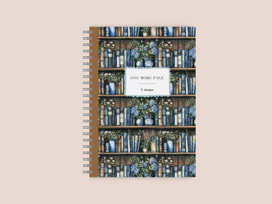 Reading Journal - Blue bookshelf