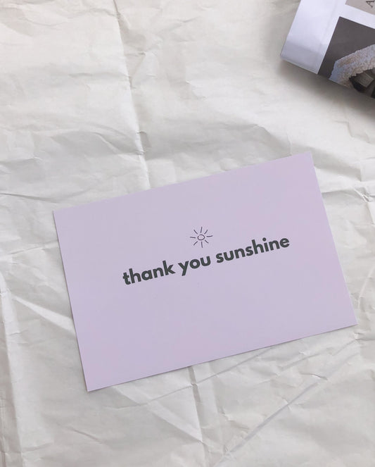 Thank you card