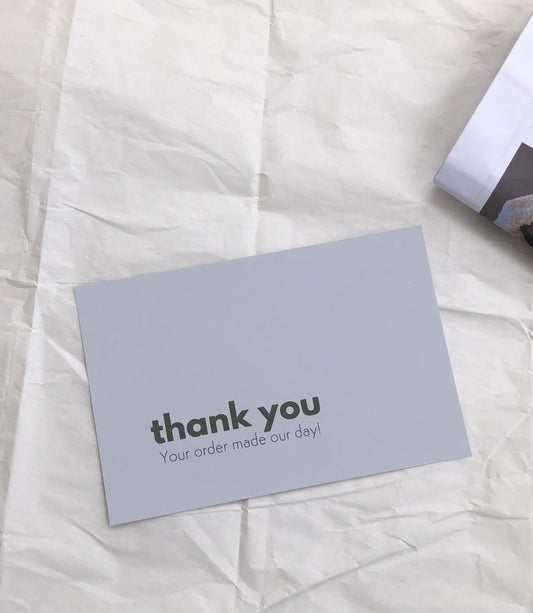 Thank you card