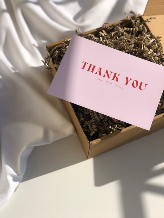 Thank you card