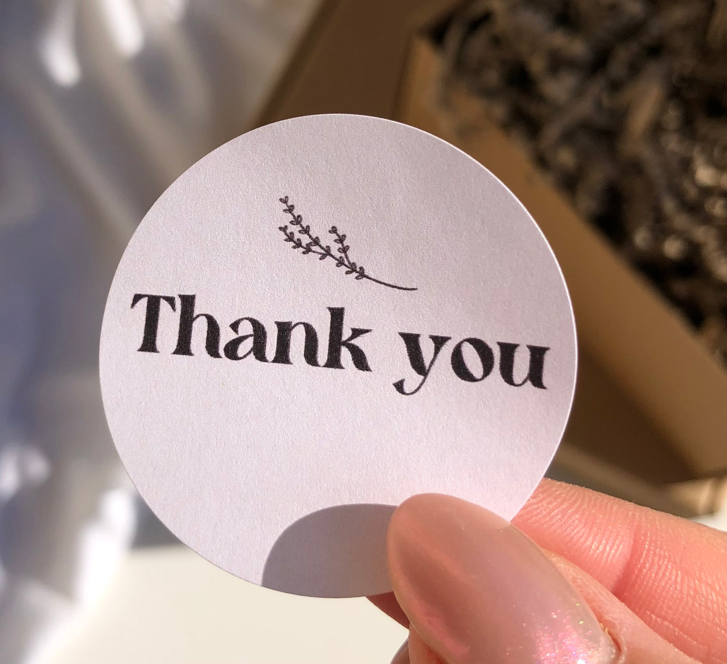 Packaging stickers - Thank you