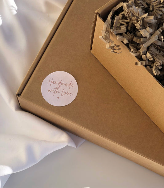 Packaging stickers - Handmade with love