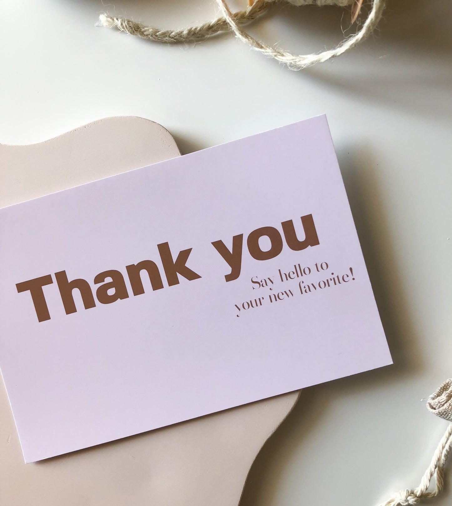 Thank you card