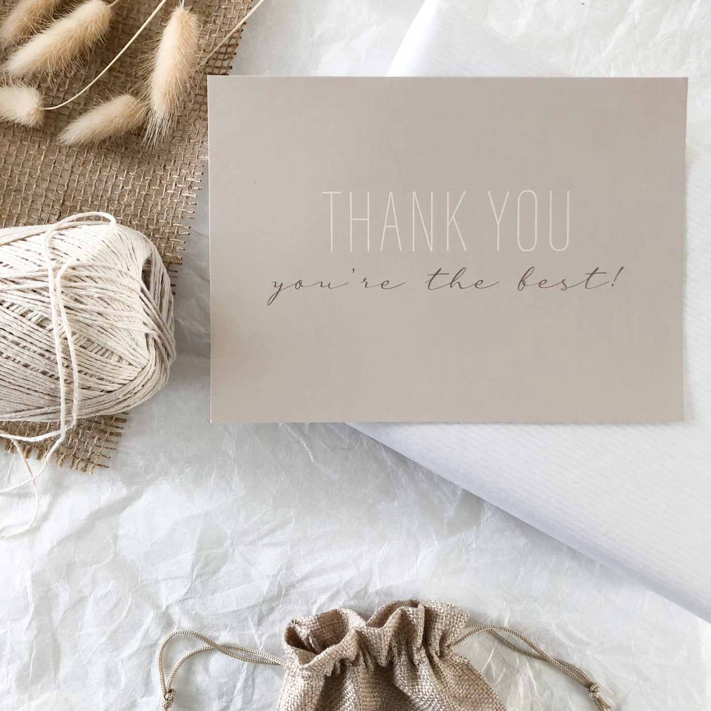 Thank you card