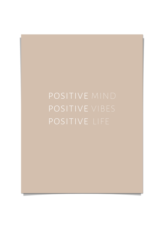 Positive mind Poster